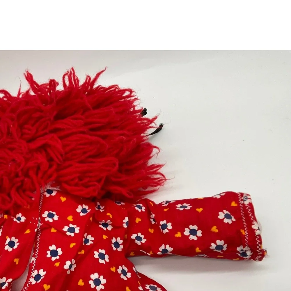 Handmade Raggedy Ann and Andy Plush Doll Set Unisex OS Red Vintage Ragdoll Pair